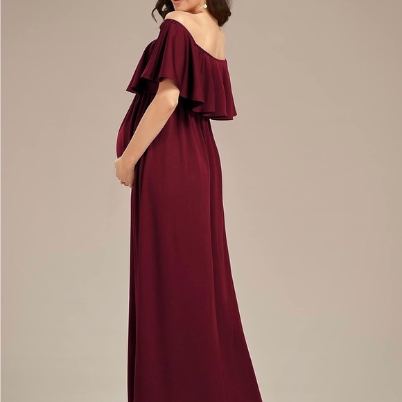 BRAND NEW! Women's Off Shoulder Maternity Casual Dress - Picture 2 of 4